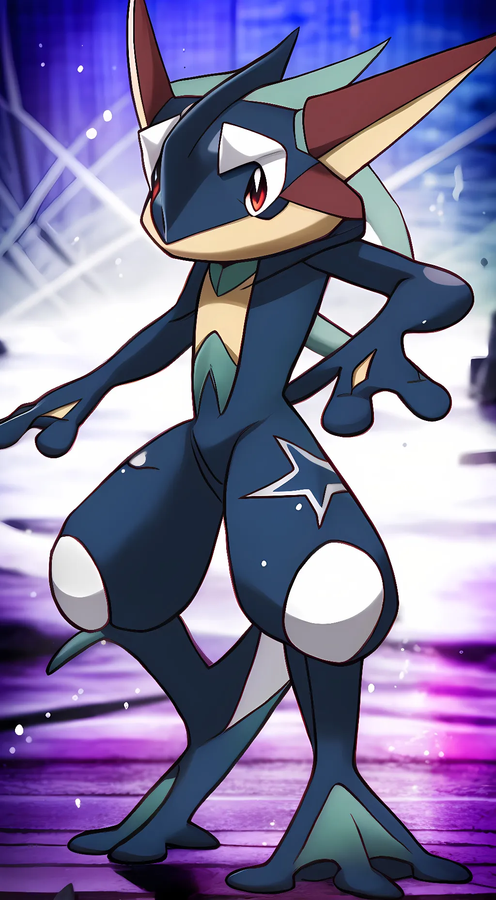 ai character: Greninja background