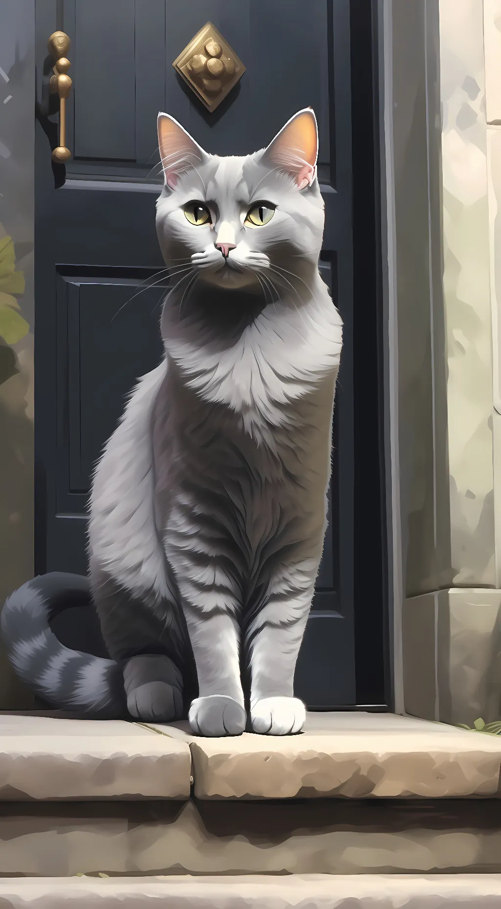 ai character: smokey background