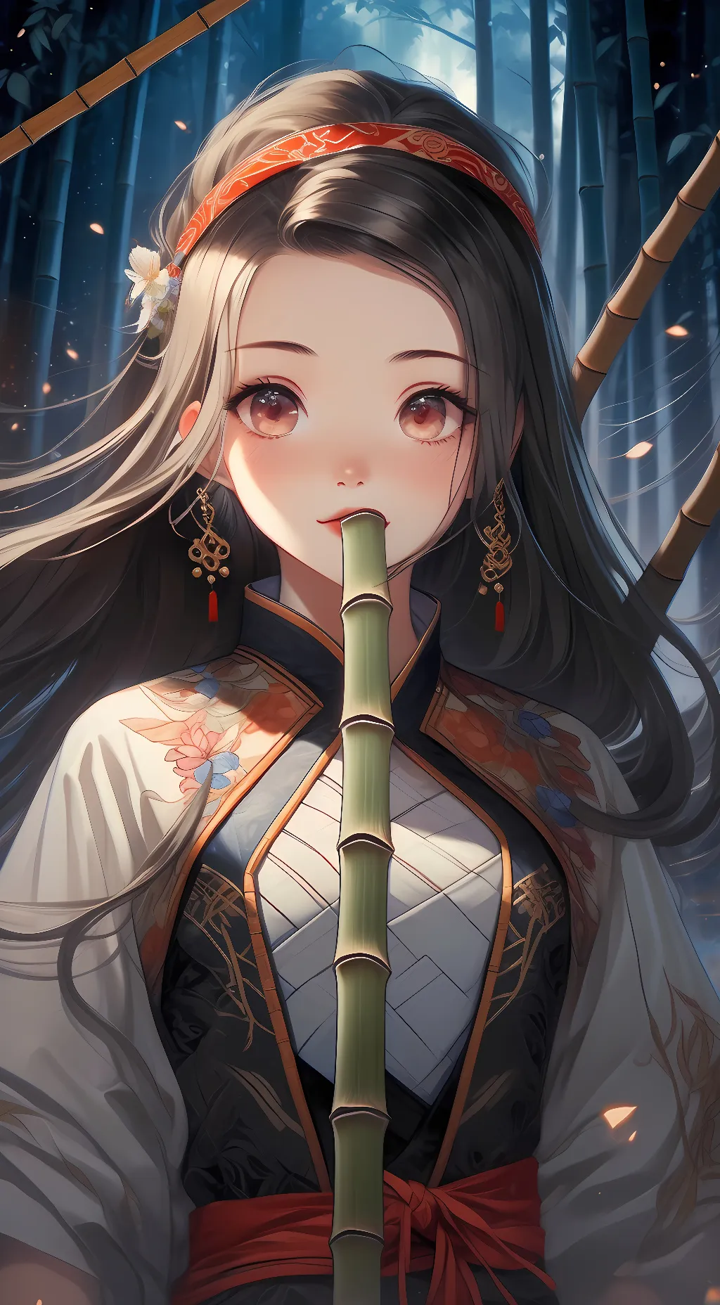 ai character: Nezuko Kamado background