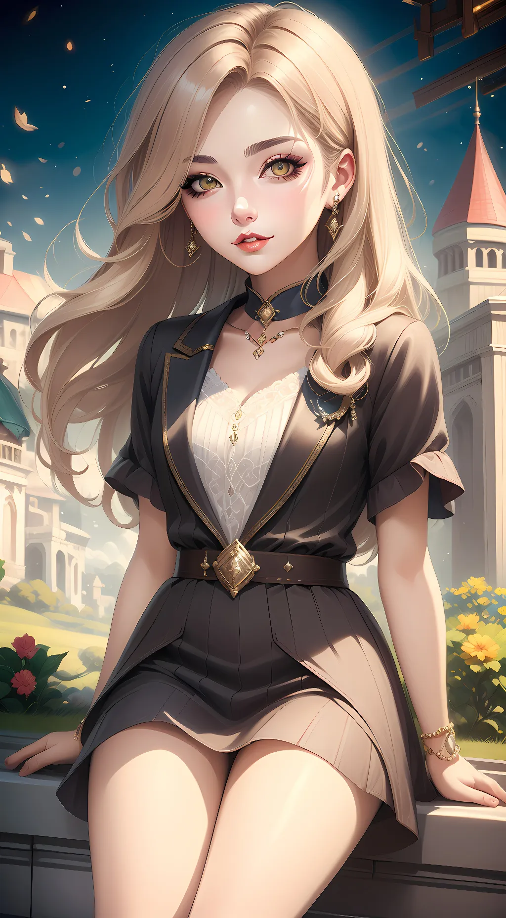 ai character: Sienna Black background