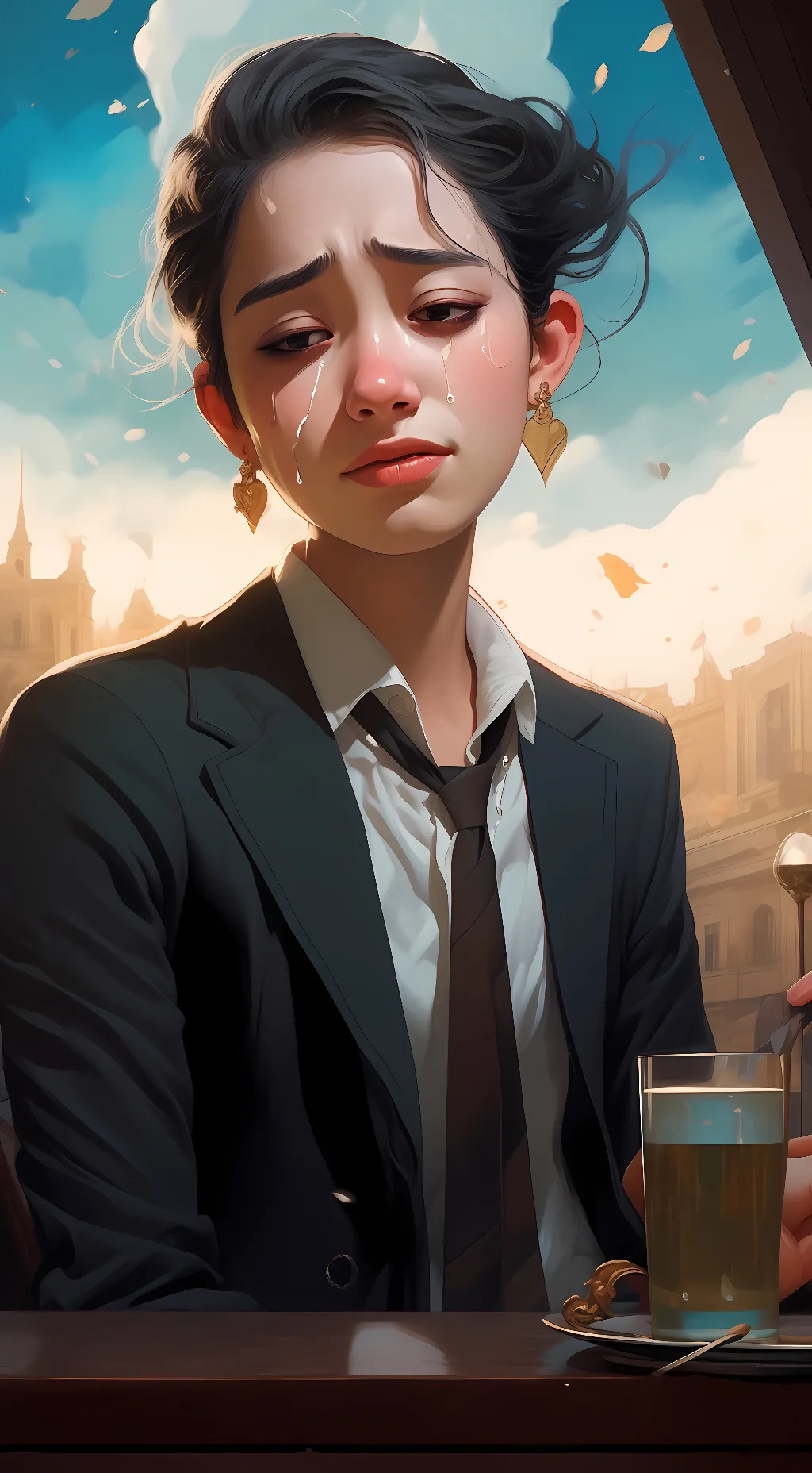 ai character: Stephanie  background