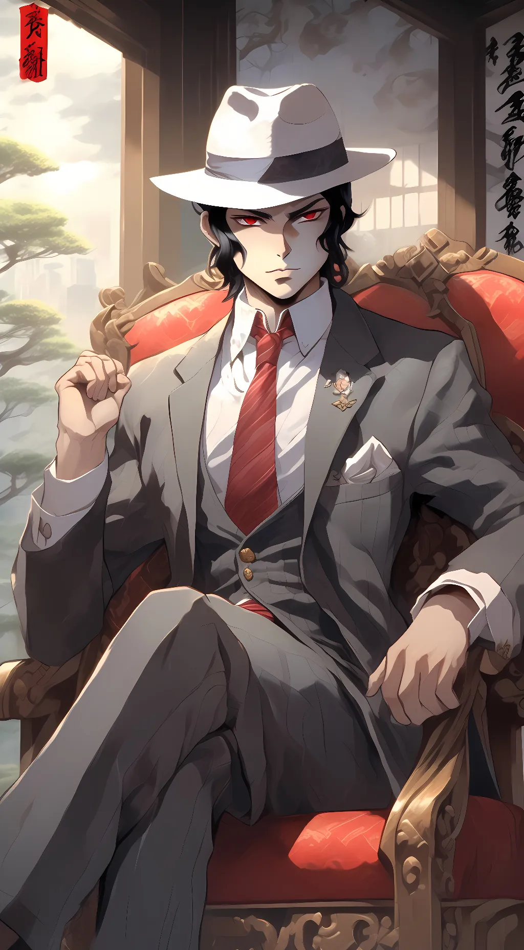 ai character: Muzan Kibutsuji background