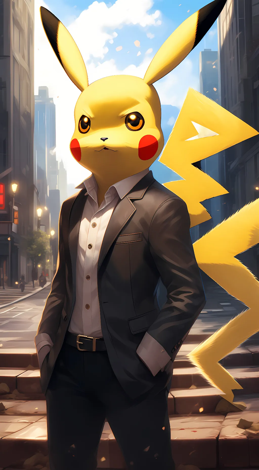 ai character: Human-PIKACHU! background