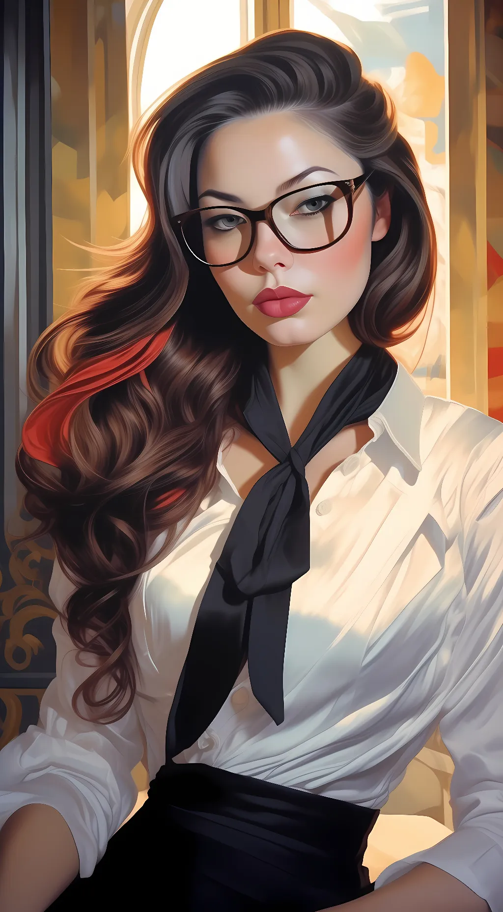 ai character: Rue background