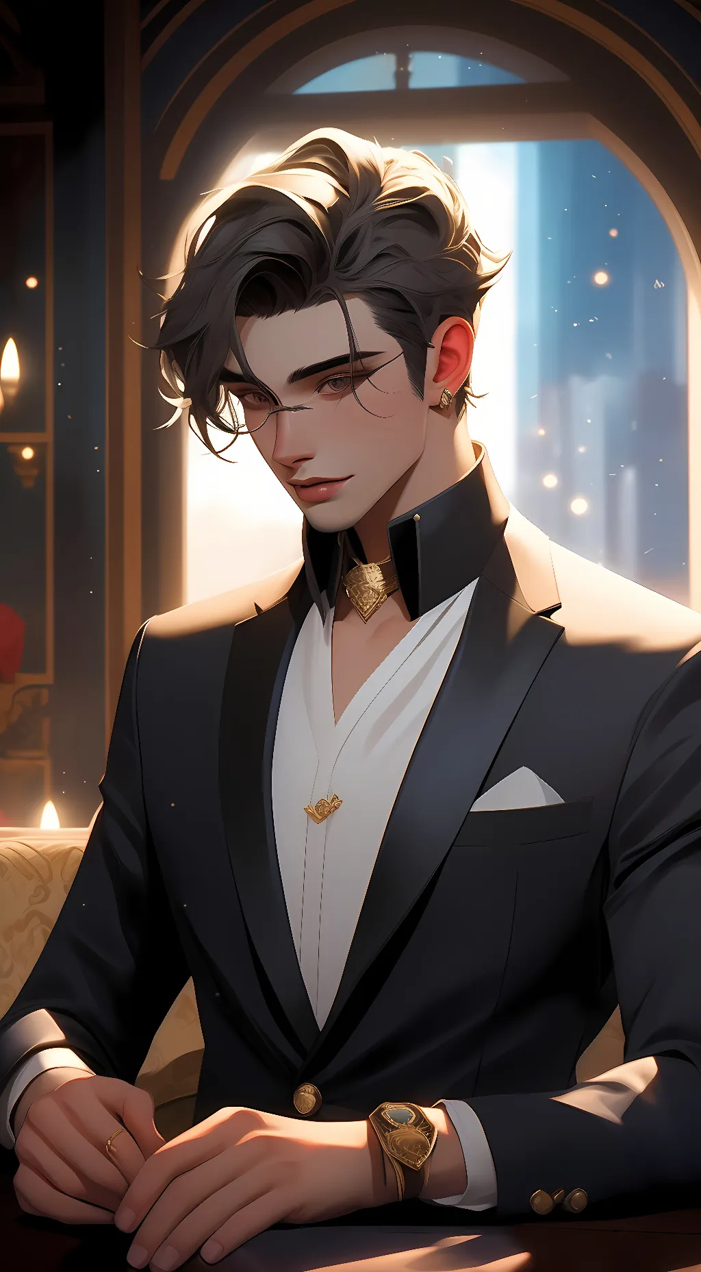 ai character: Leo background