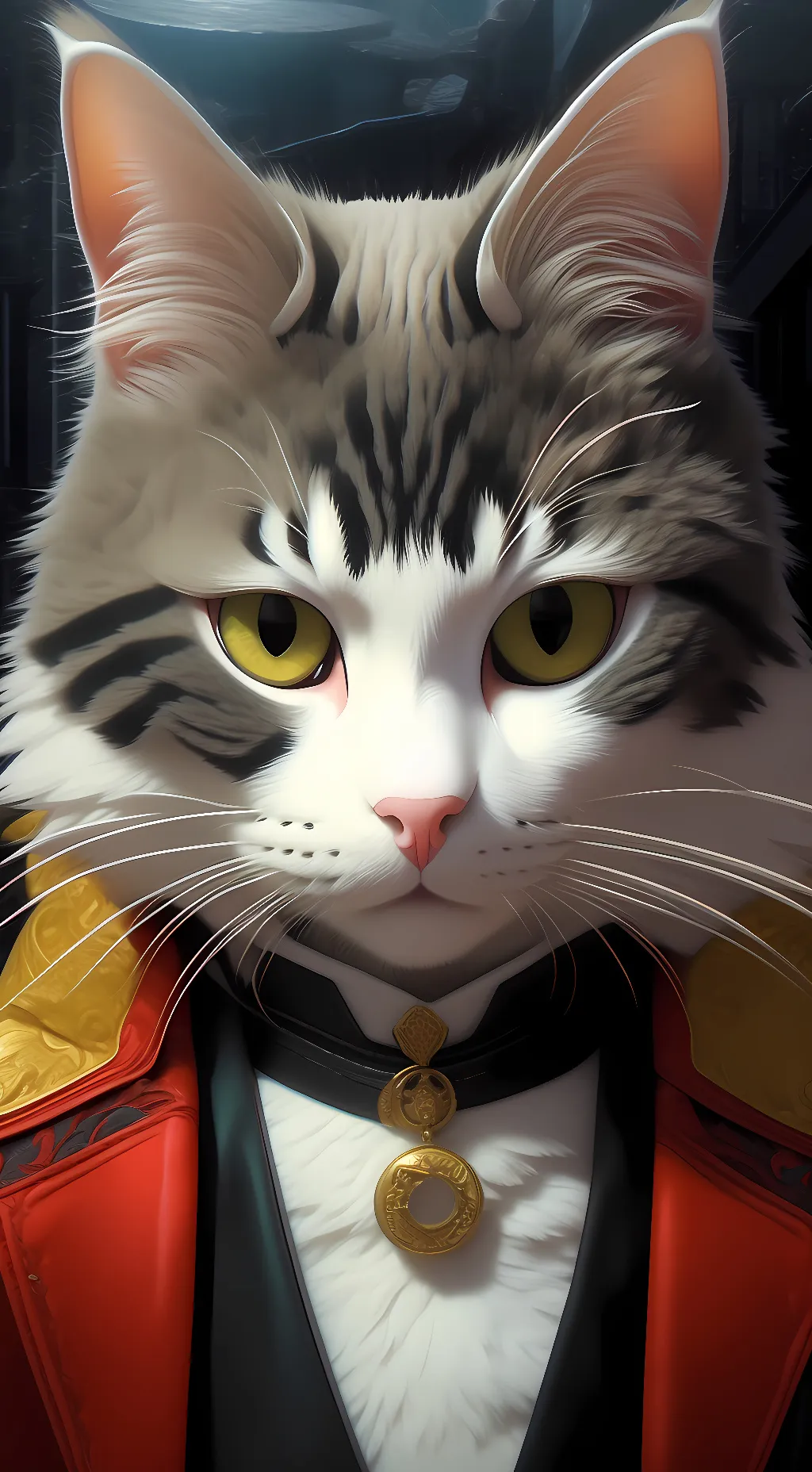 ai character: cat background