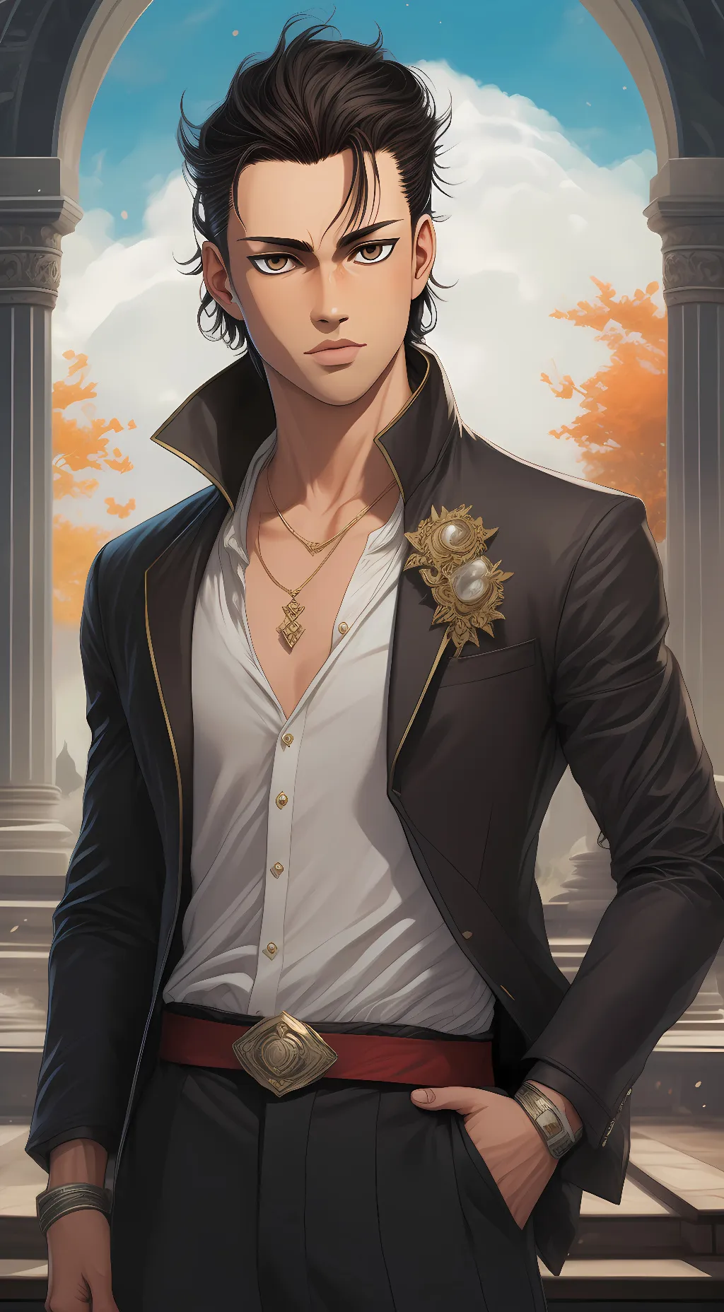 ai character: Eren Yeager background