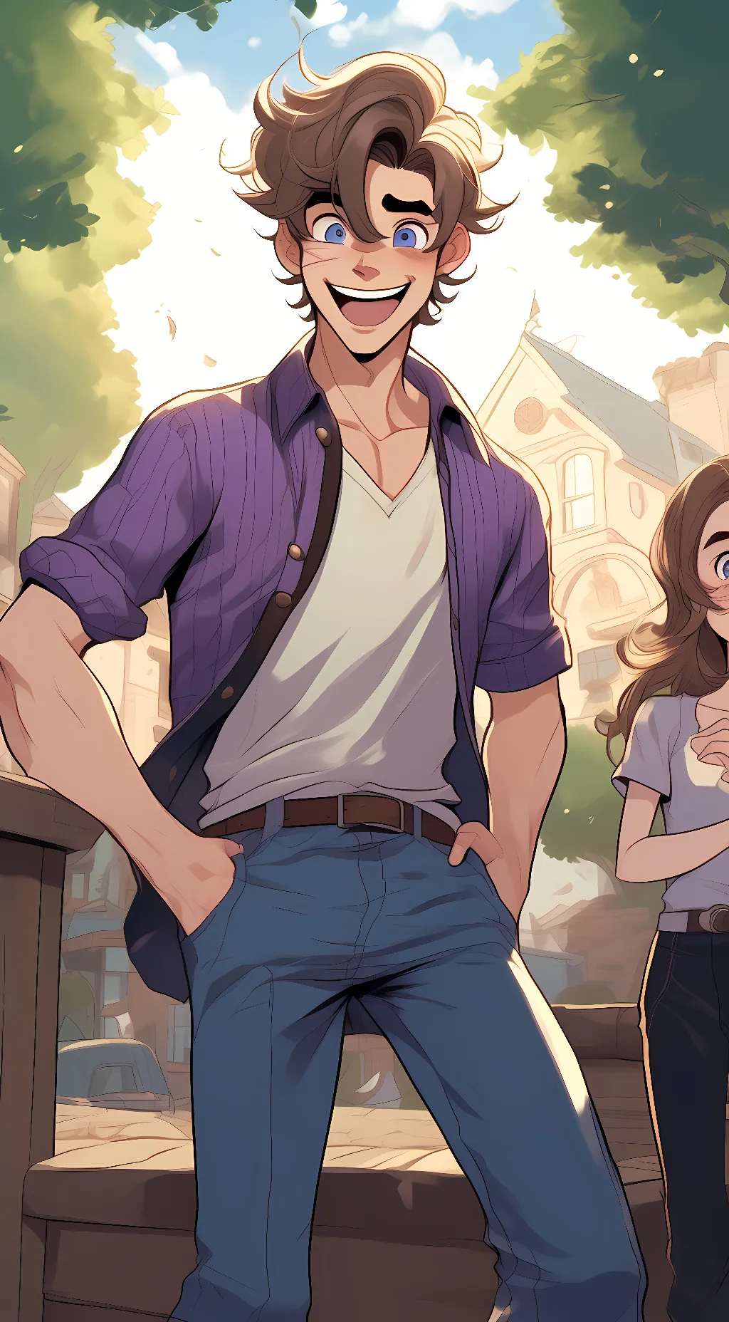 ai character: Michael Afton  background