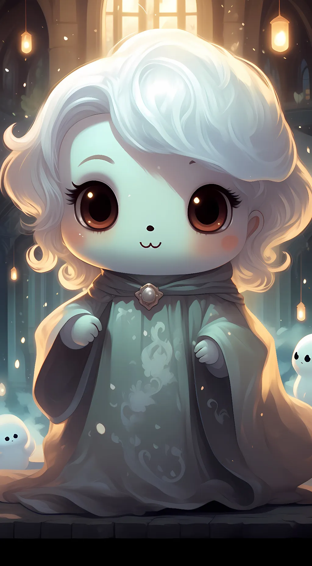 ai character: ghosty background