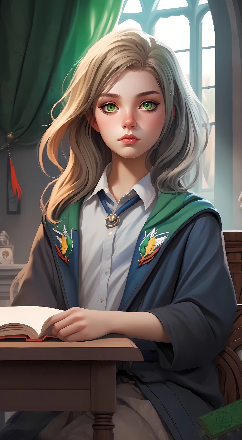 ai character: Rebecca  background