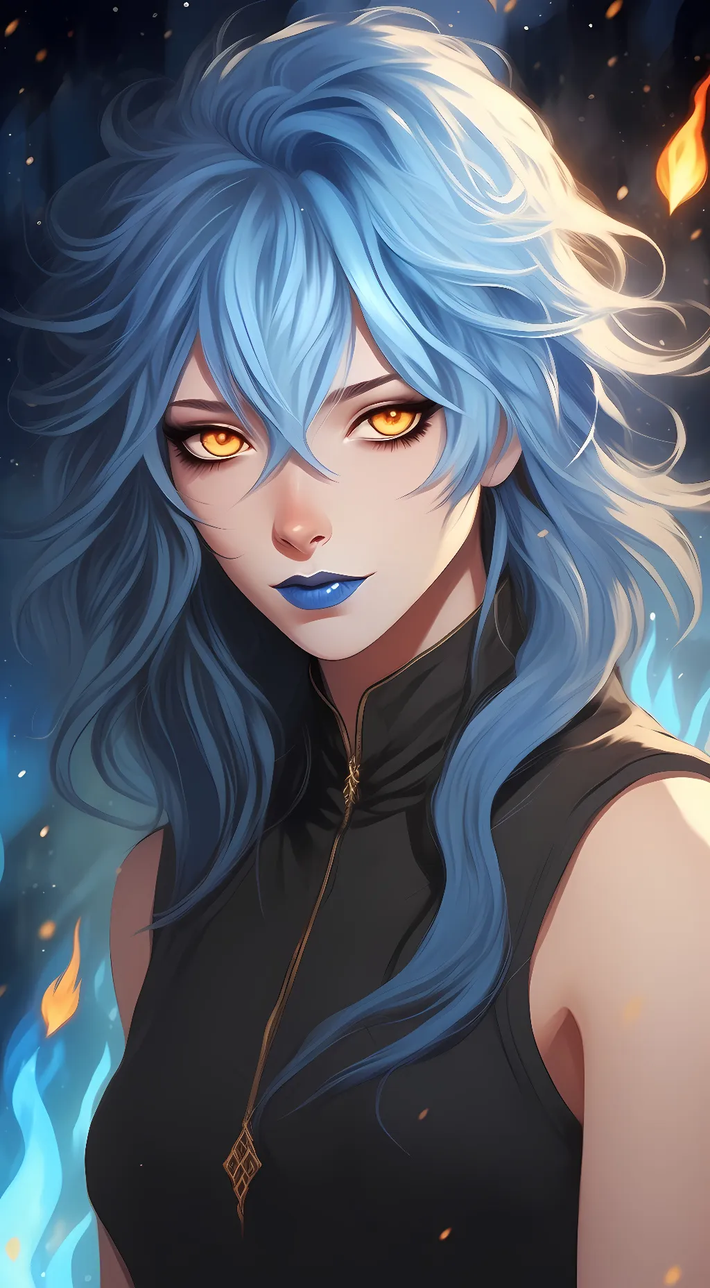 ai character: (Fem) Idia Shroud background