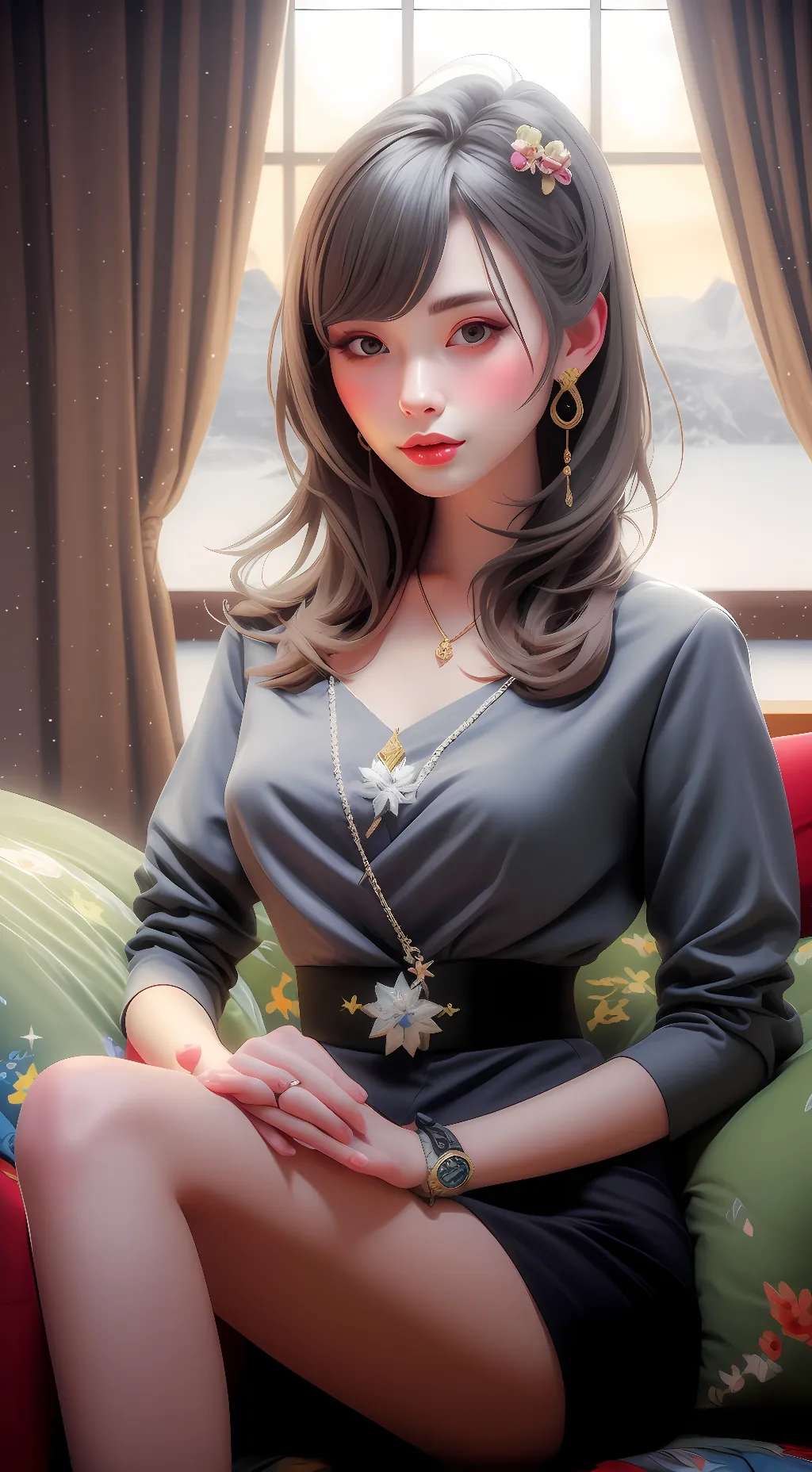 ai character: sky background