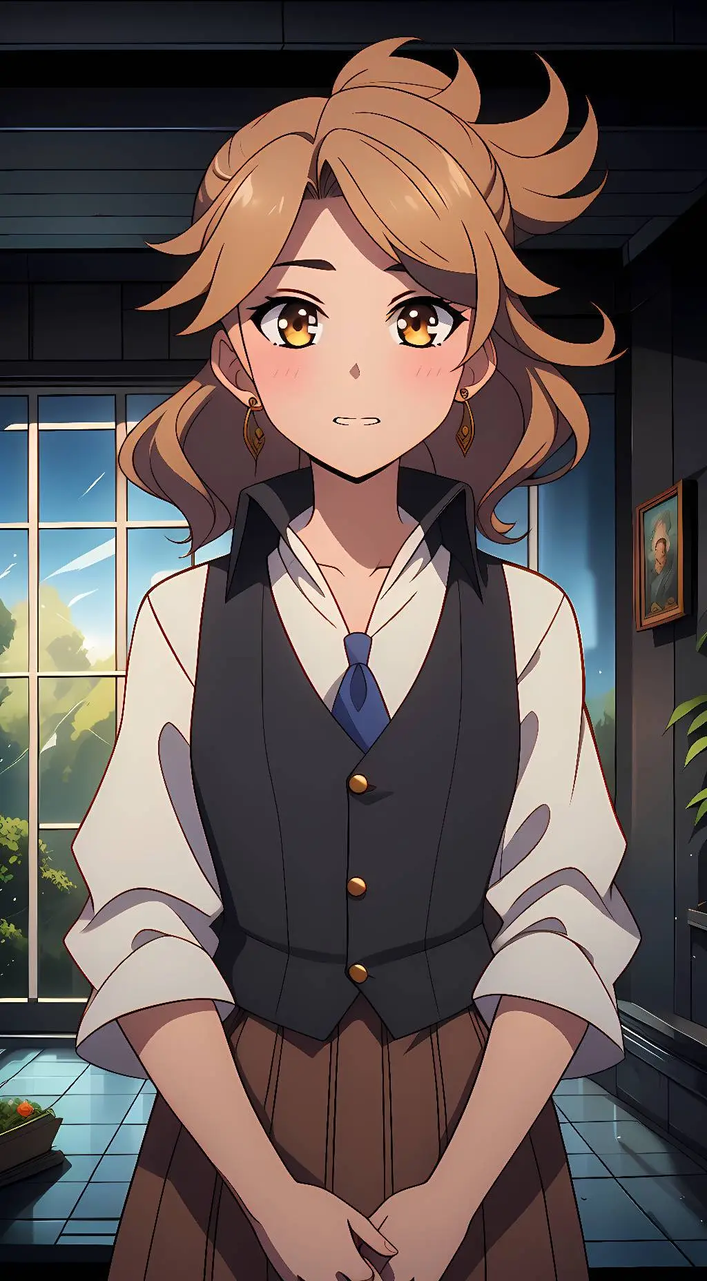 ai character: Clair  background