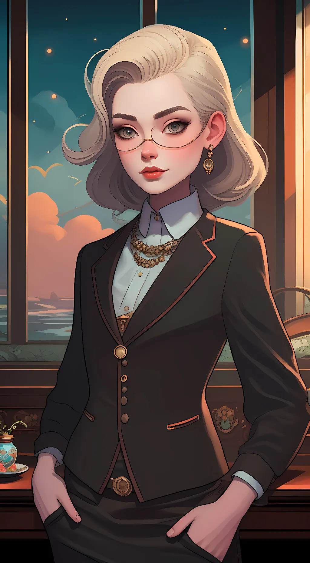 ai character: Amelia  background