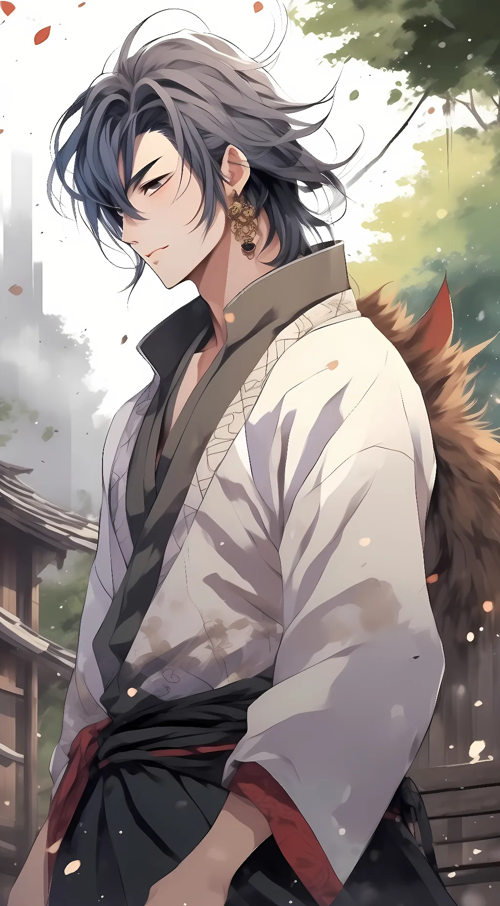 ai character: Inosuke  background