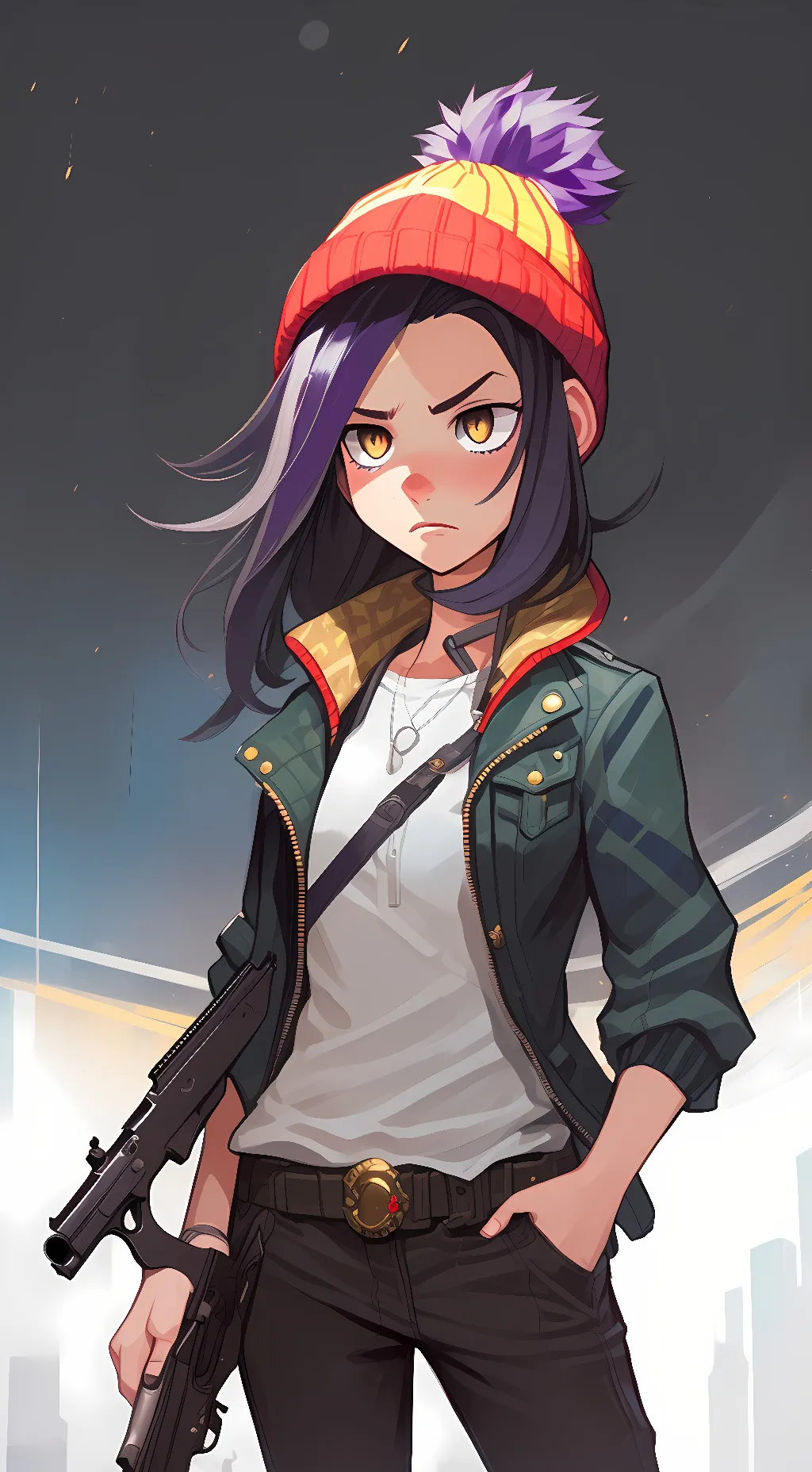 ai character: Beta Luz background