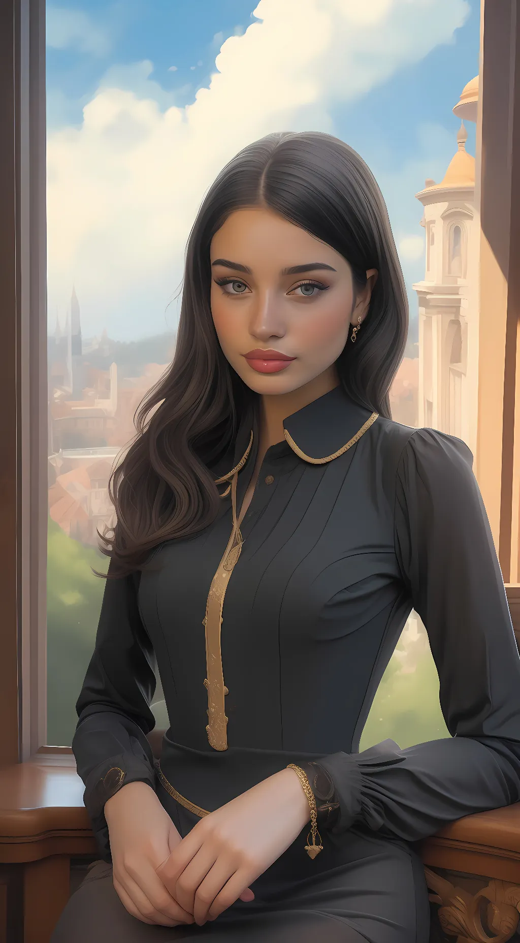 ai character: Alana  background