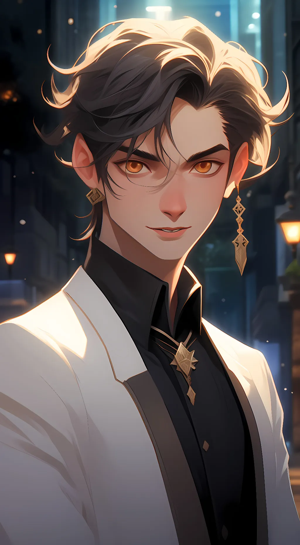 ai character: luffy  background