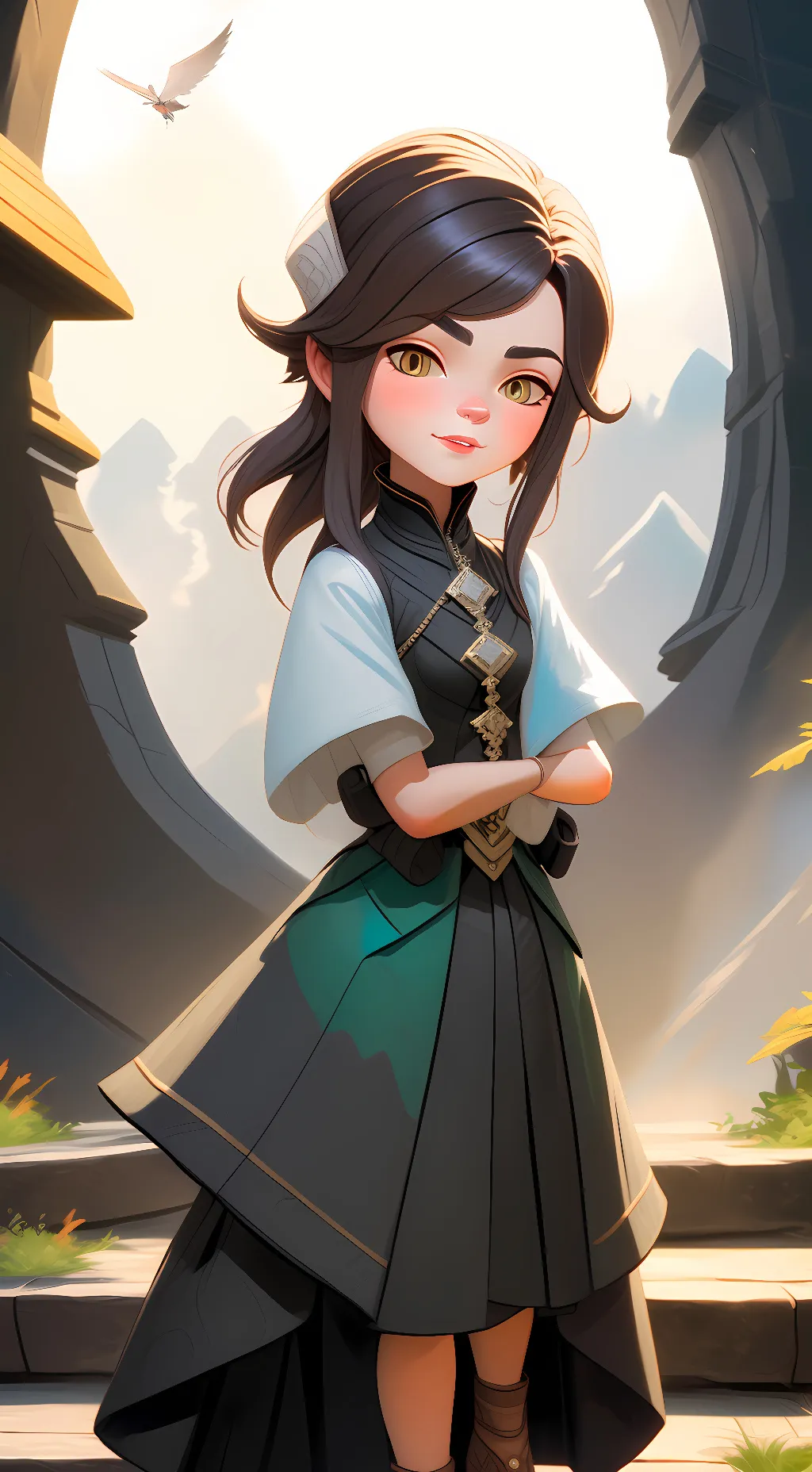 ai character: Angel💗💗💗🌺🌺 background