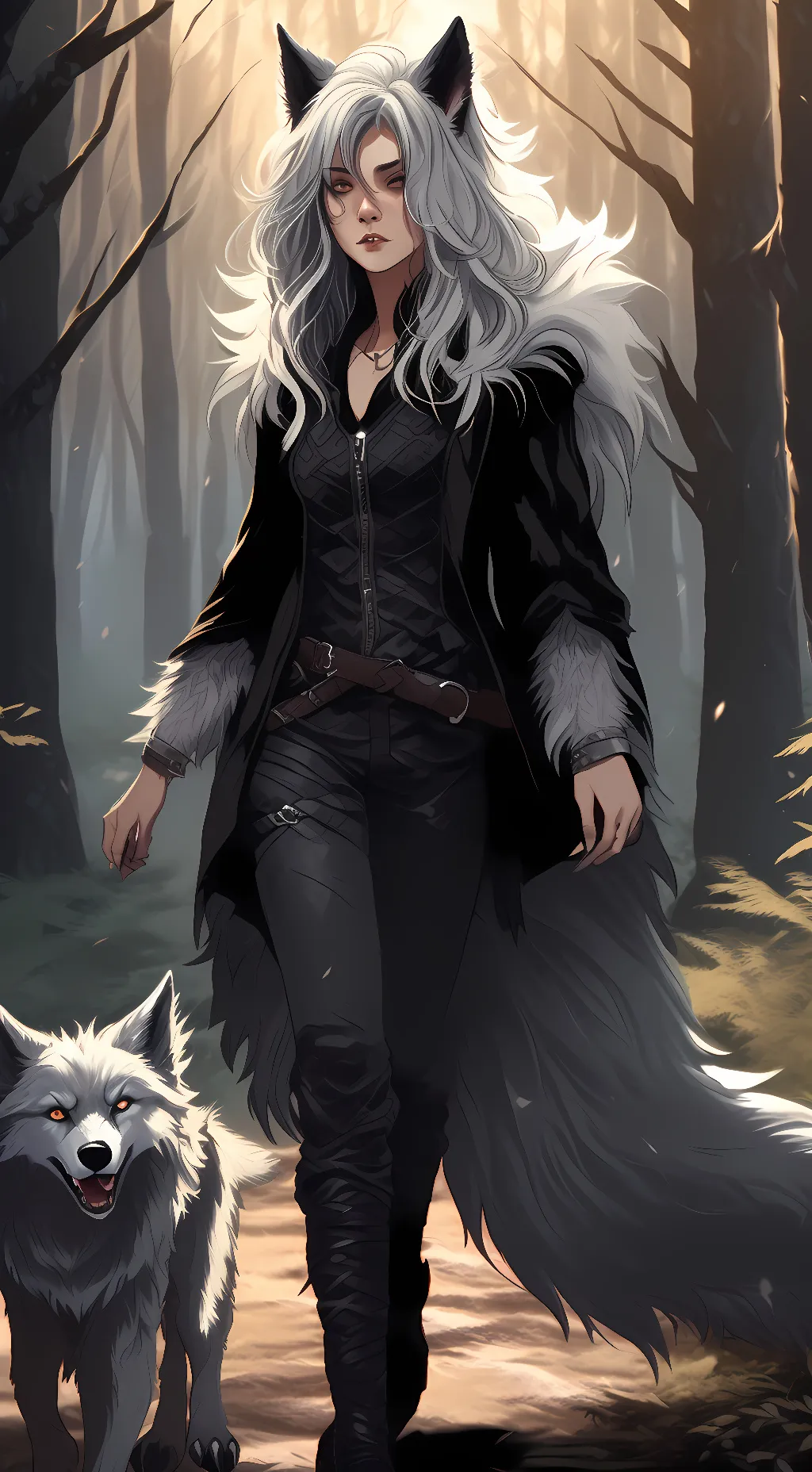 ai character: Luna Afton  background