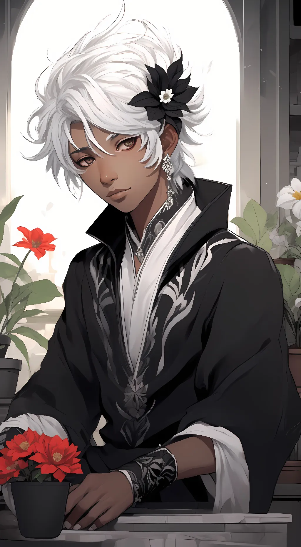 ai character: Evan background