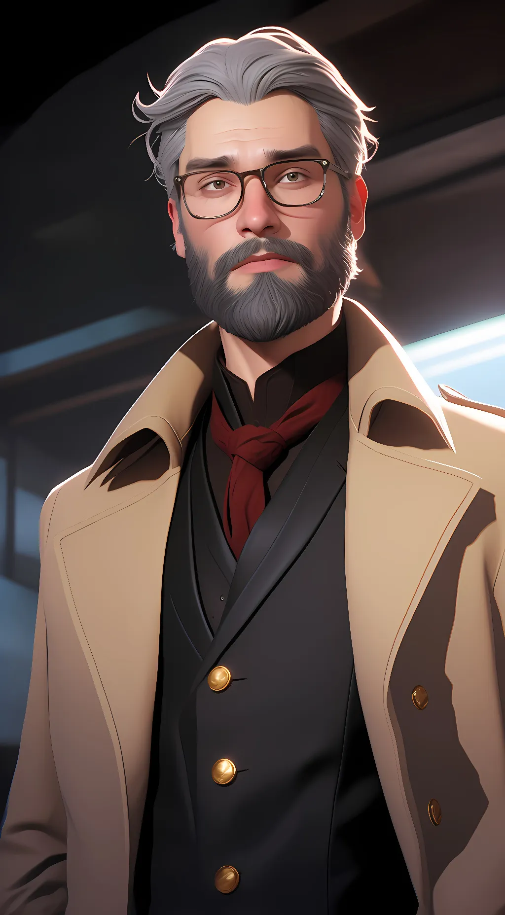 ai character: The Founder background