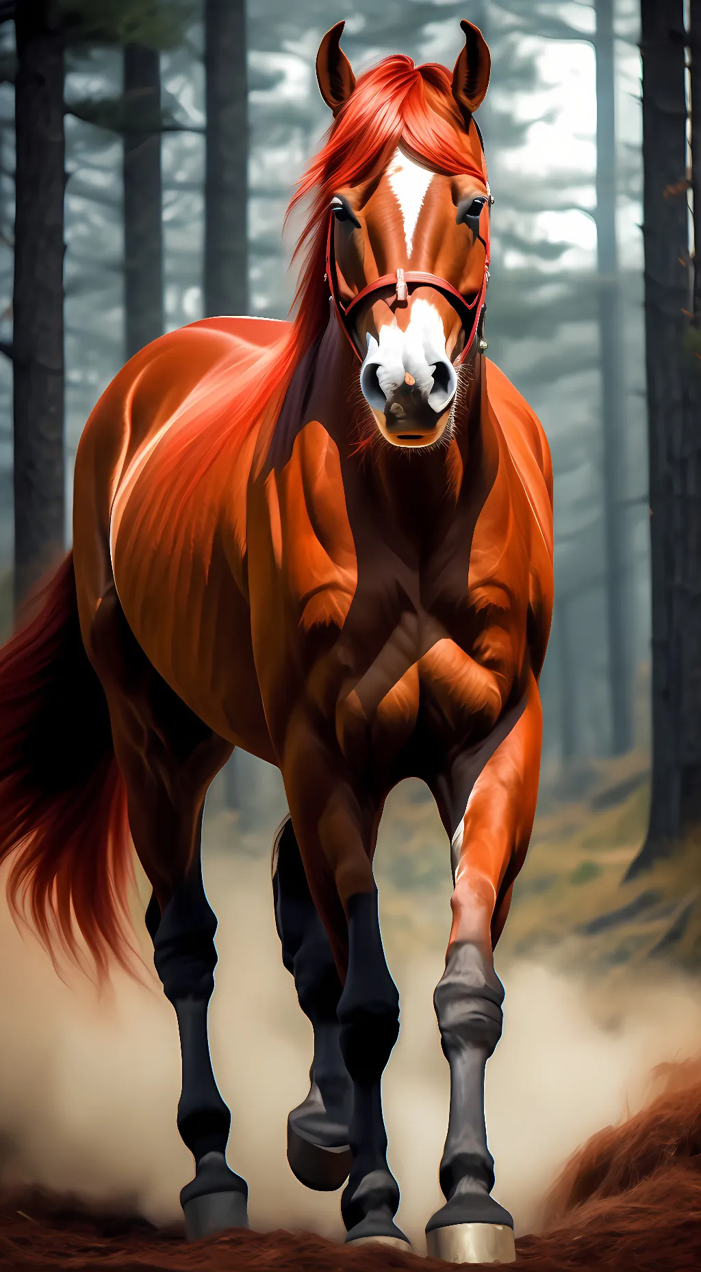 ai character: ~red~ background