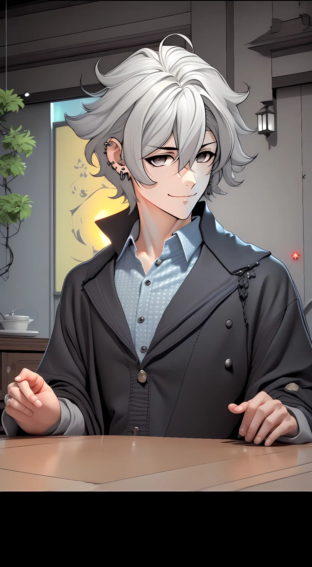 ai character: Mill background