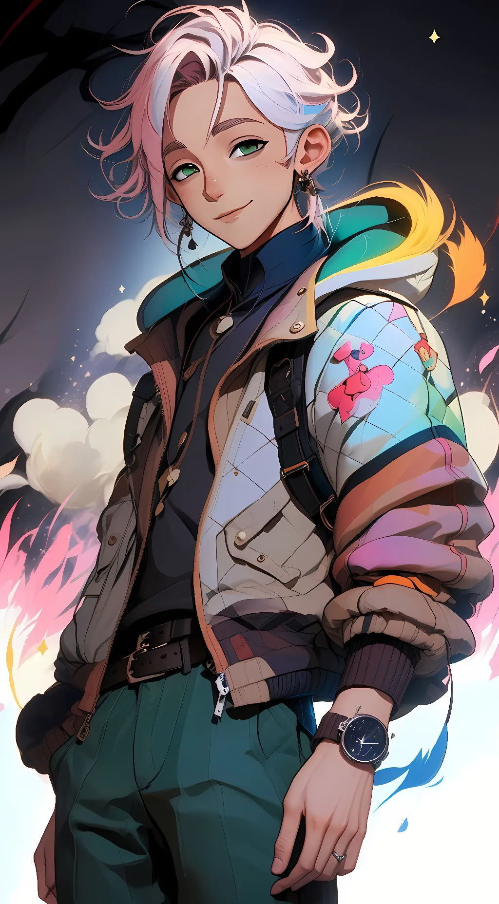 ai character: Jericho Harbinger  background