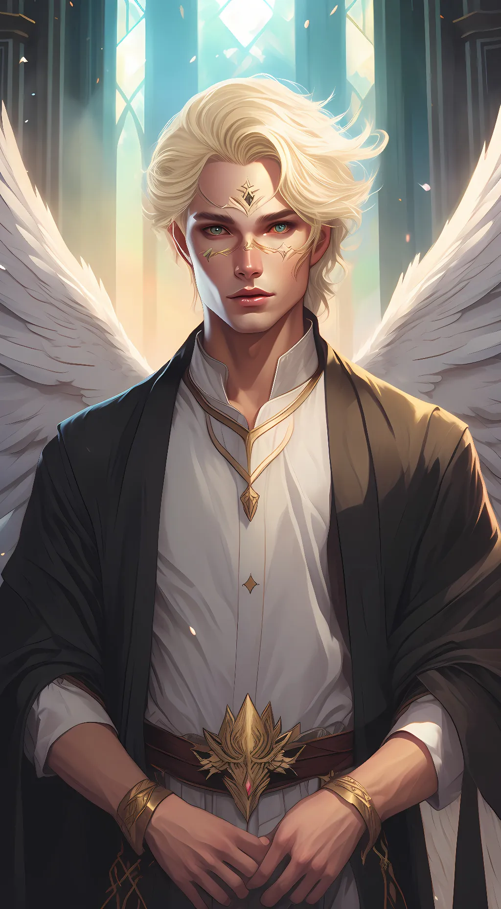ai character: angel king background