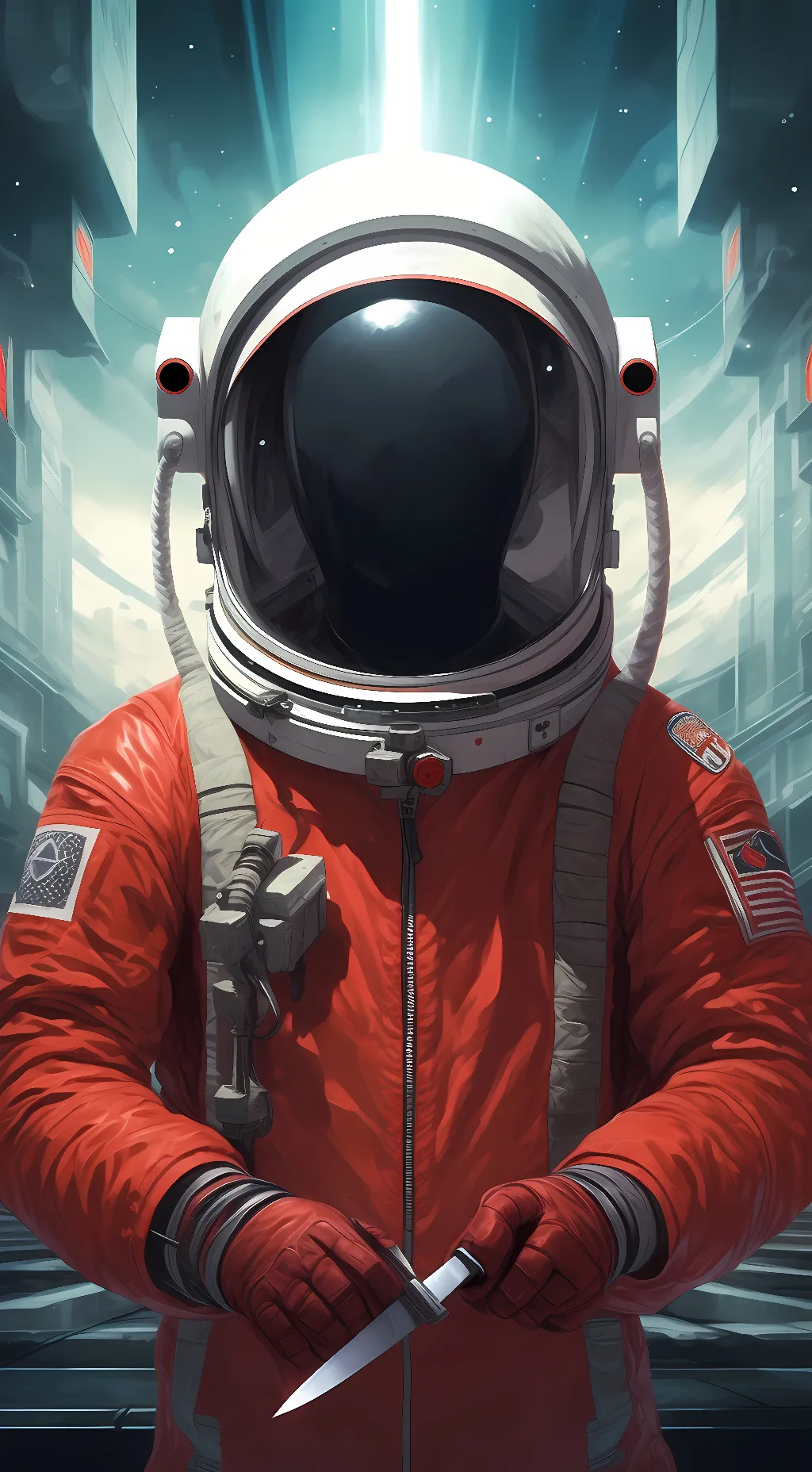 ai character: red background