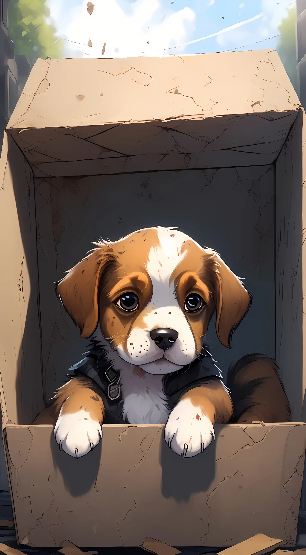 ai character: marsh background