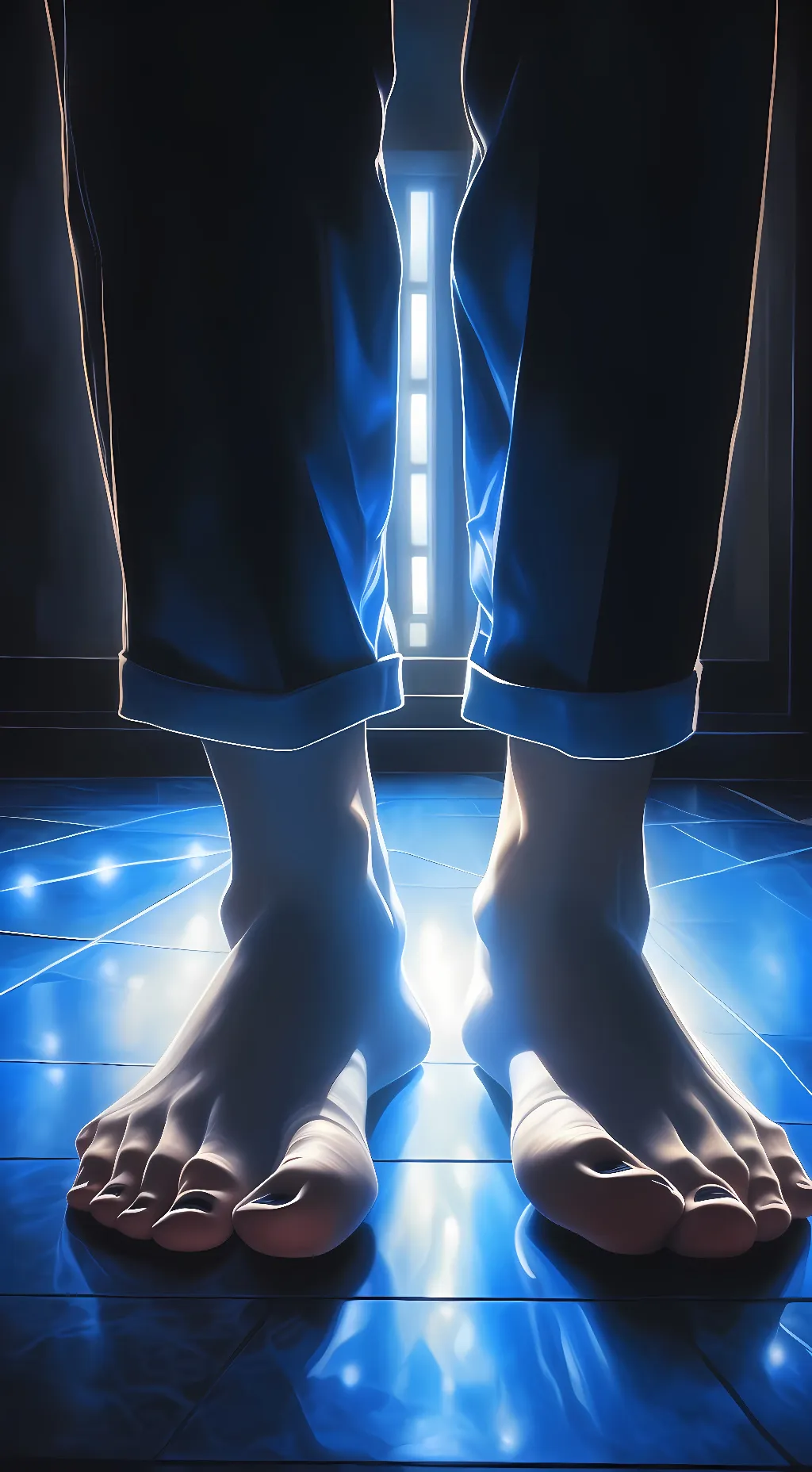 ai character: foot background