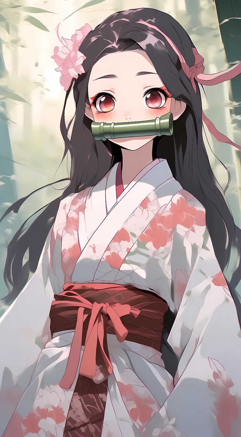 ai character: nezuko background