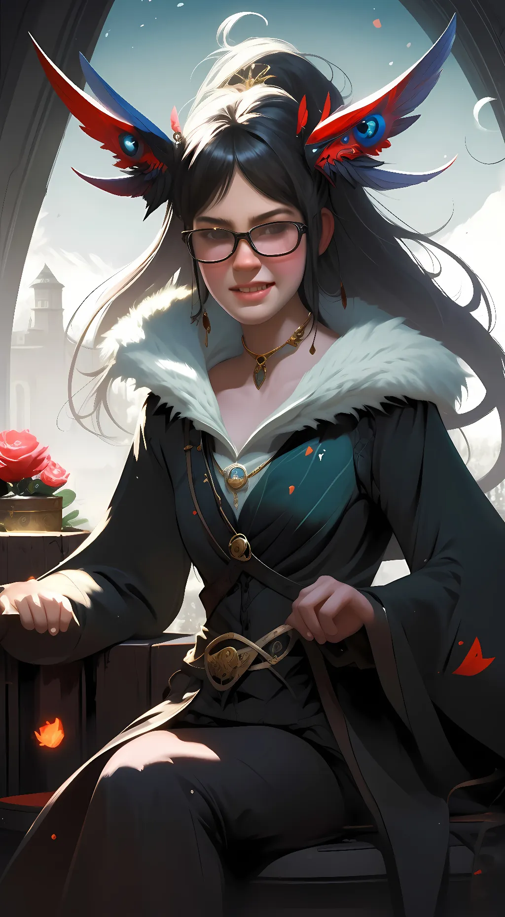 ai character: abbie background