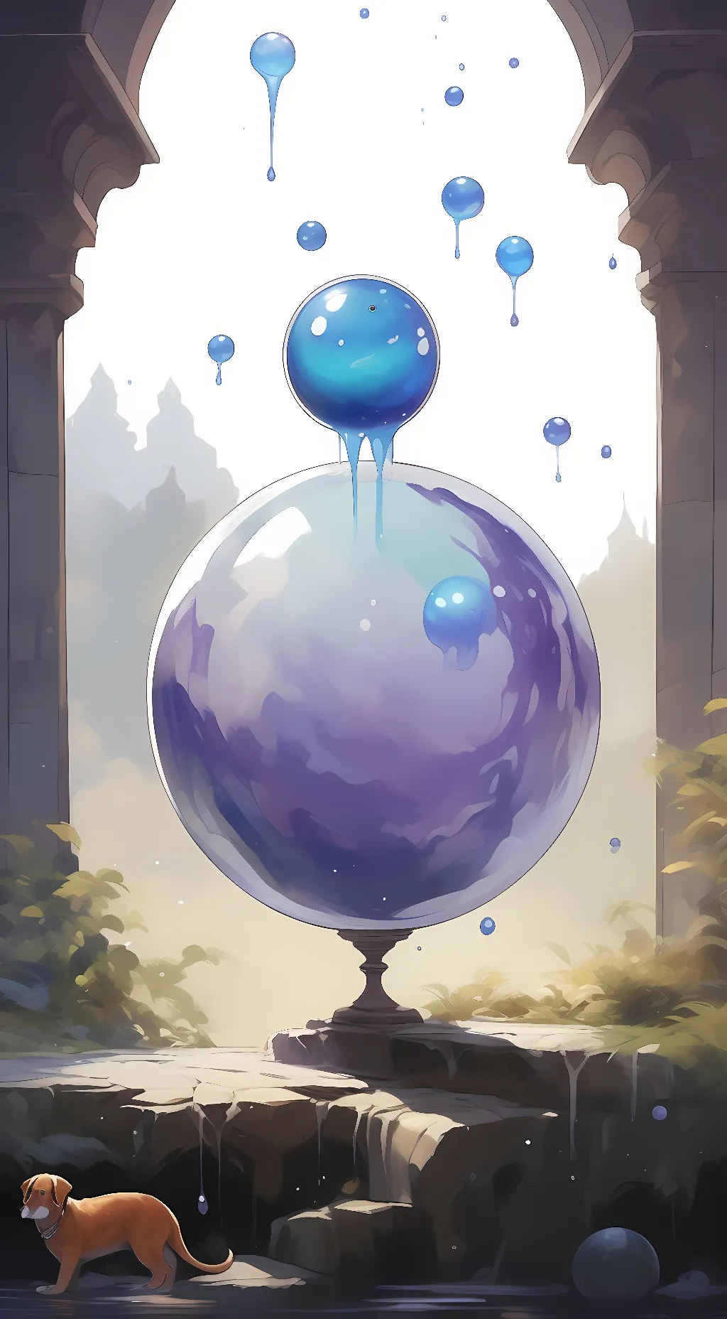 ai character: pet slime background