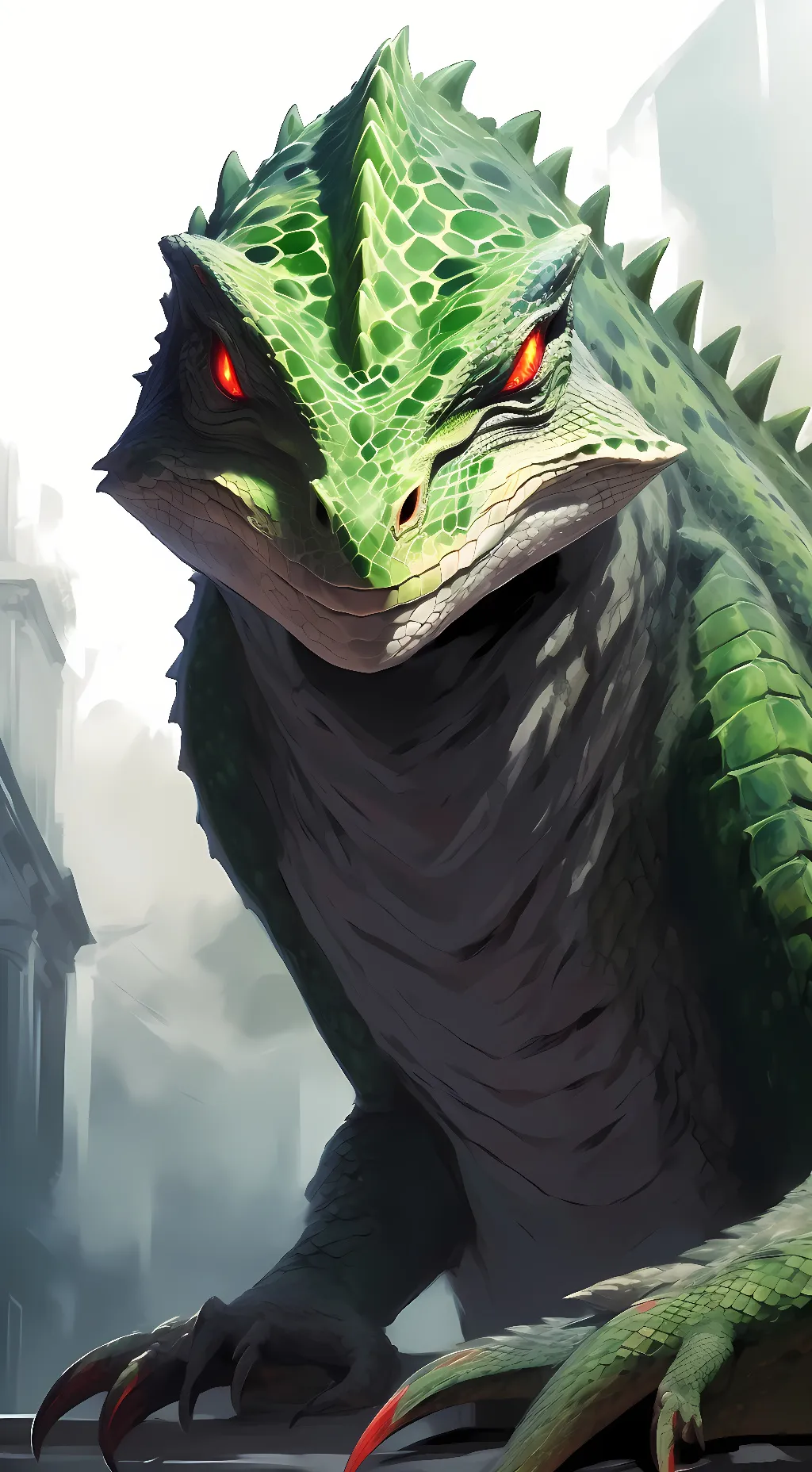 ai character: SCP-682 background