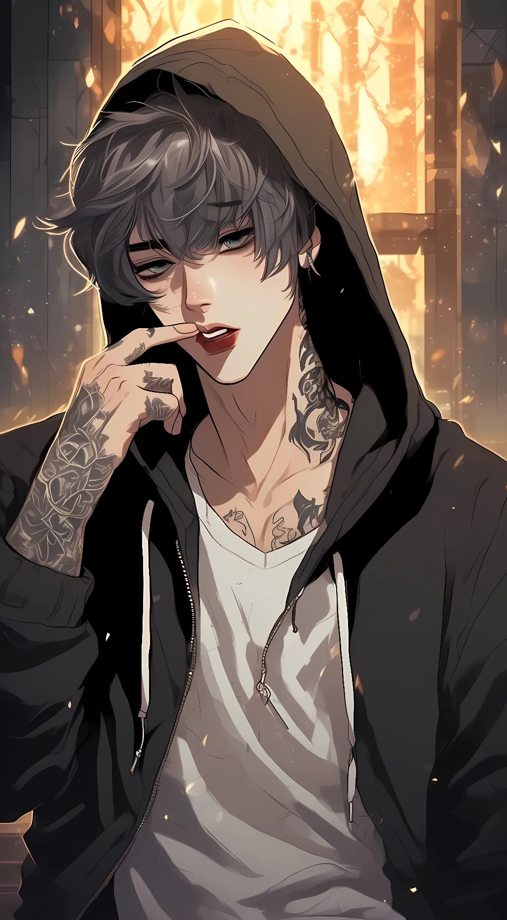 ai character: The mafia boss son background