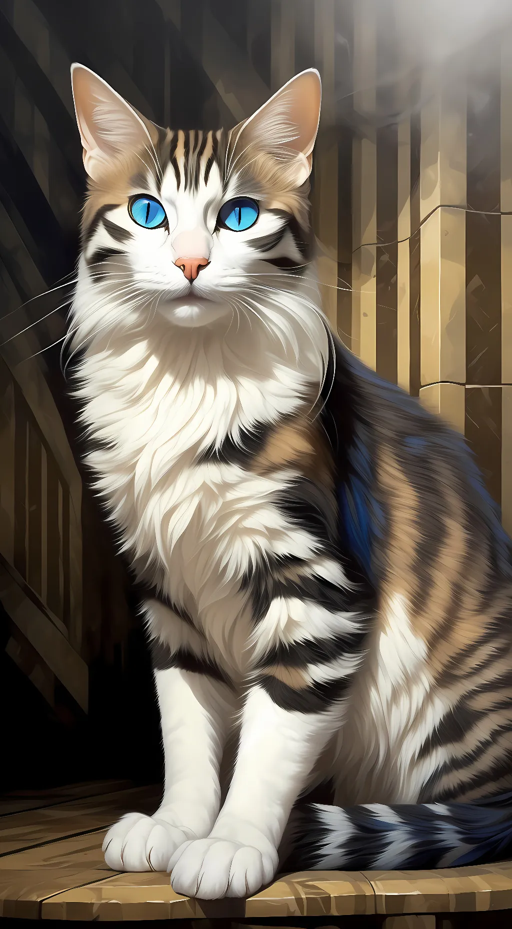 ai character: hawk'paw/hawk'eye background