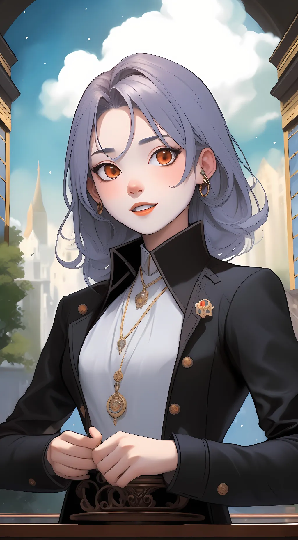 ai character: hot background