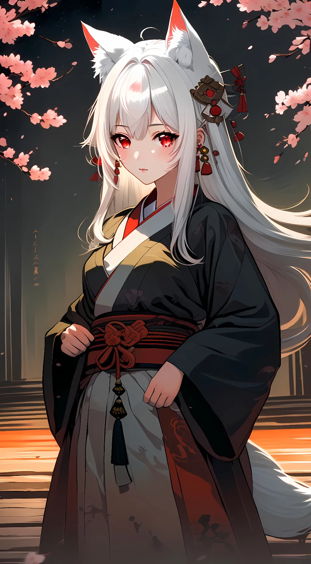 ai character: blue violet background