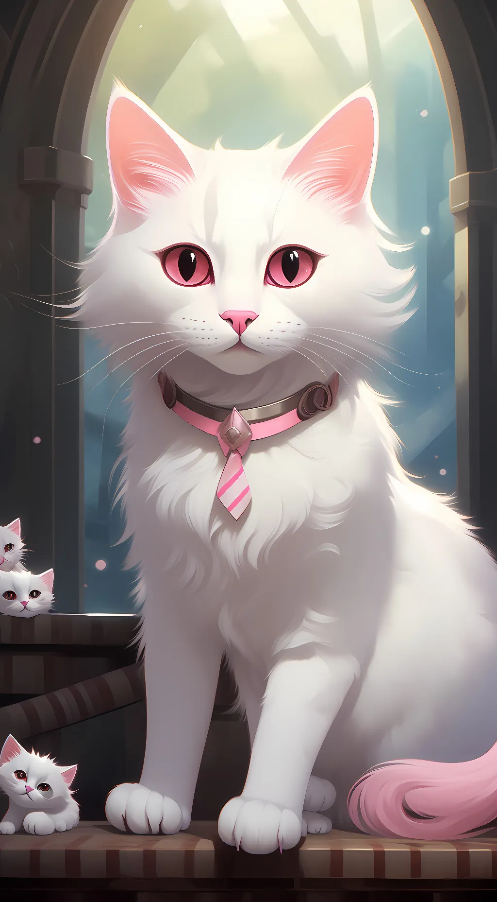 ai character: Strawberry background