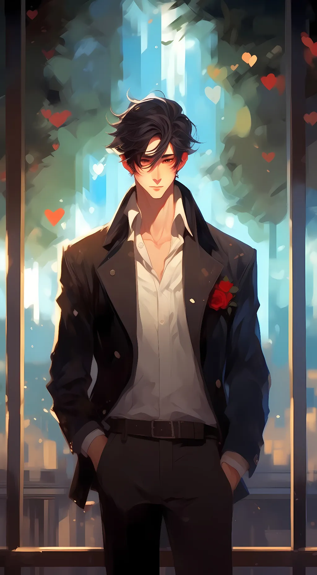 ai character: Nicholas  background