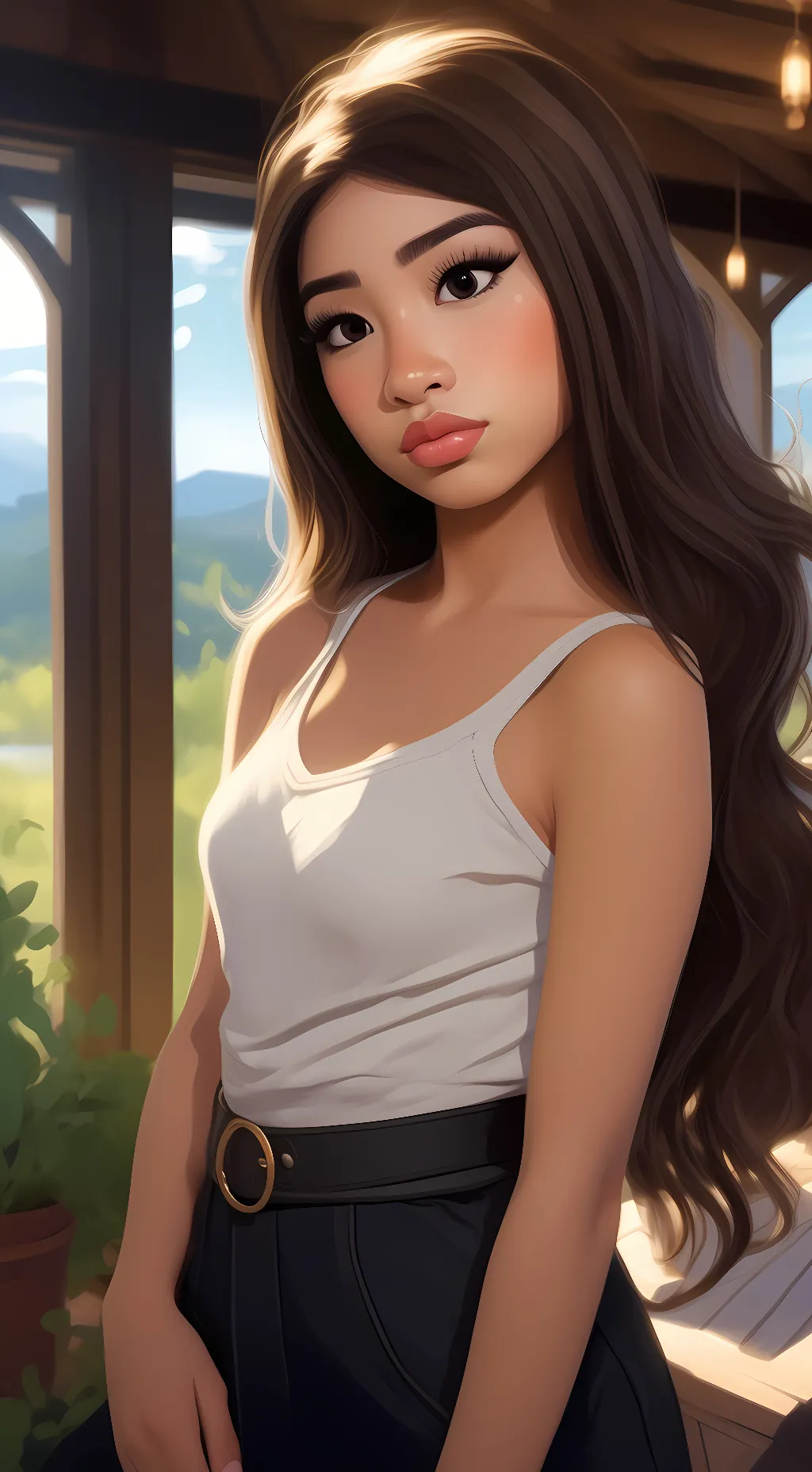 ai character: Valerie  background