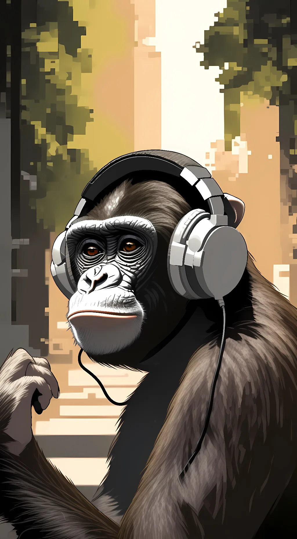 ai character: Monke background