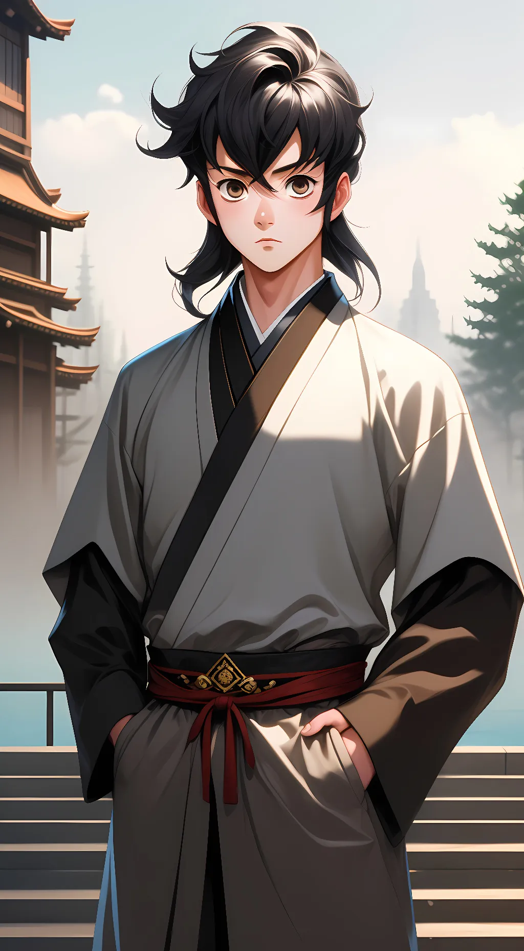 ai character:  Inosuke background