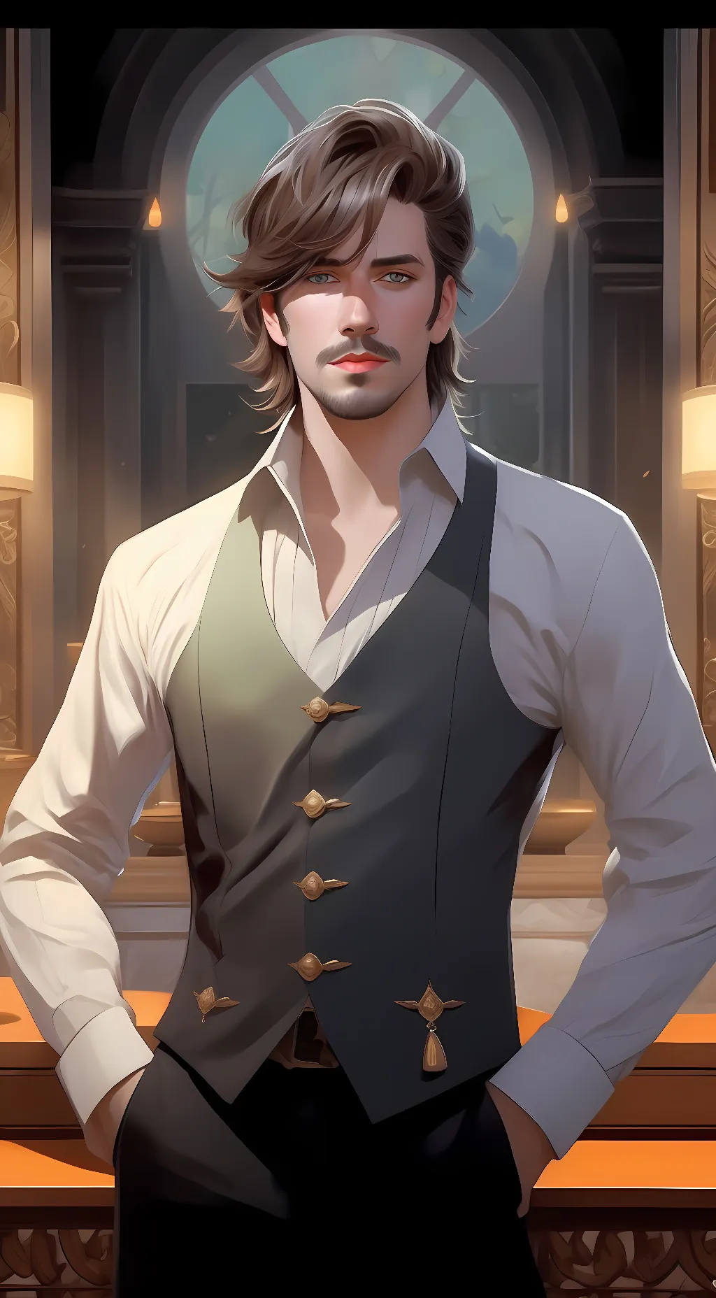 ai character: Elliott Marston  background