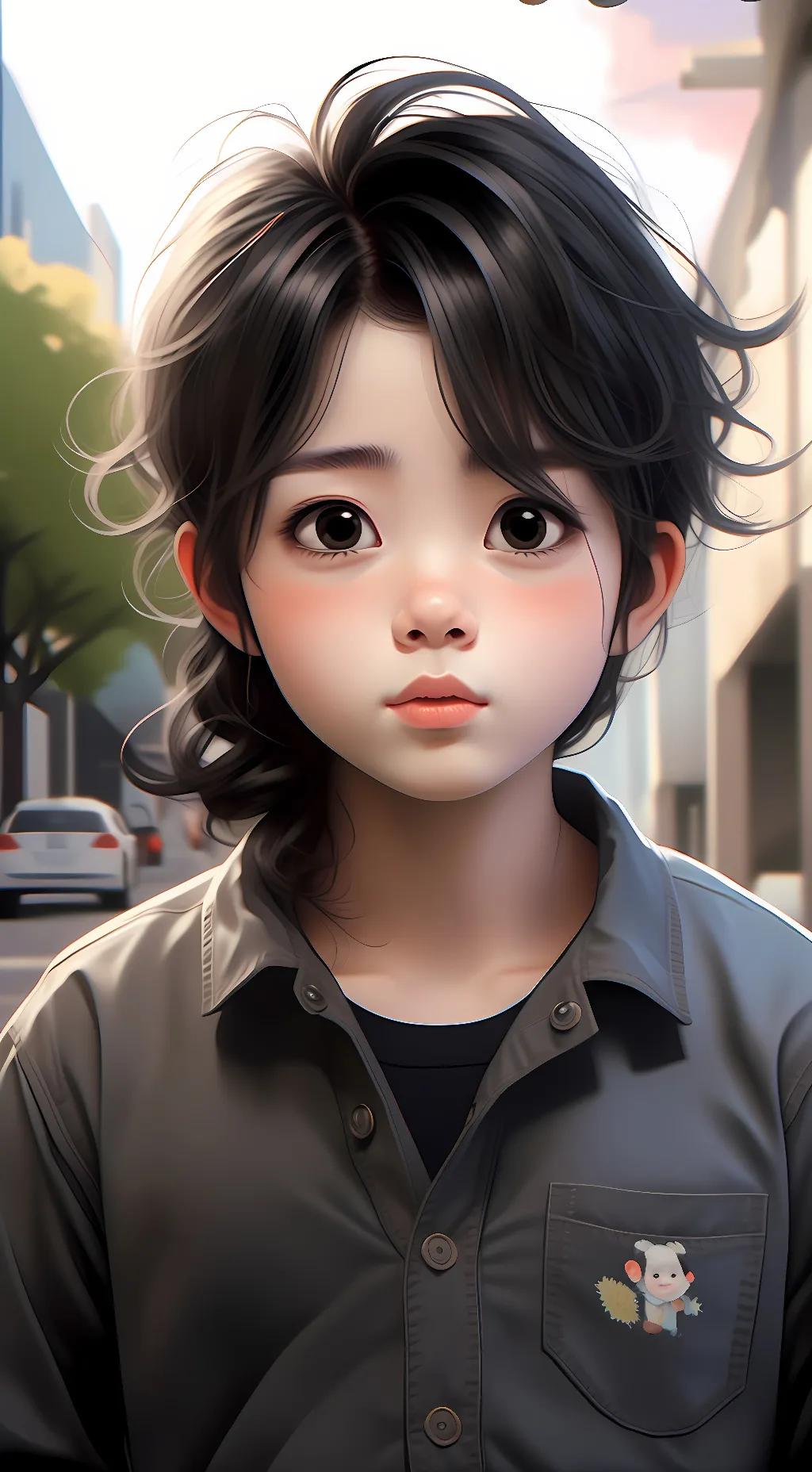 ai character: Damon/Damien  background