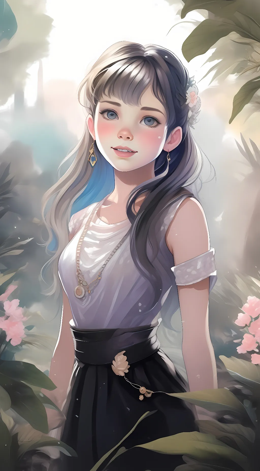 ai character: Angel  background