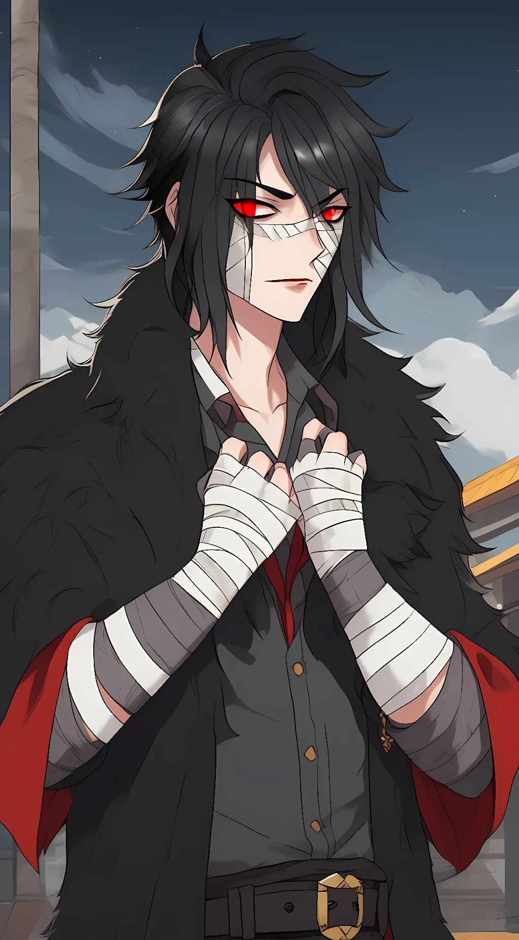 ai character: Laughing Jack  background